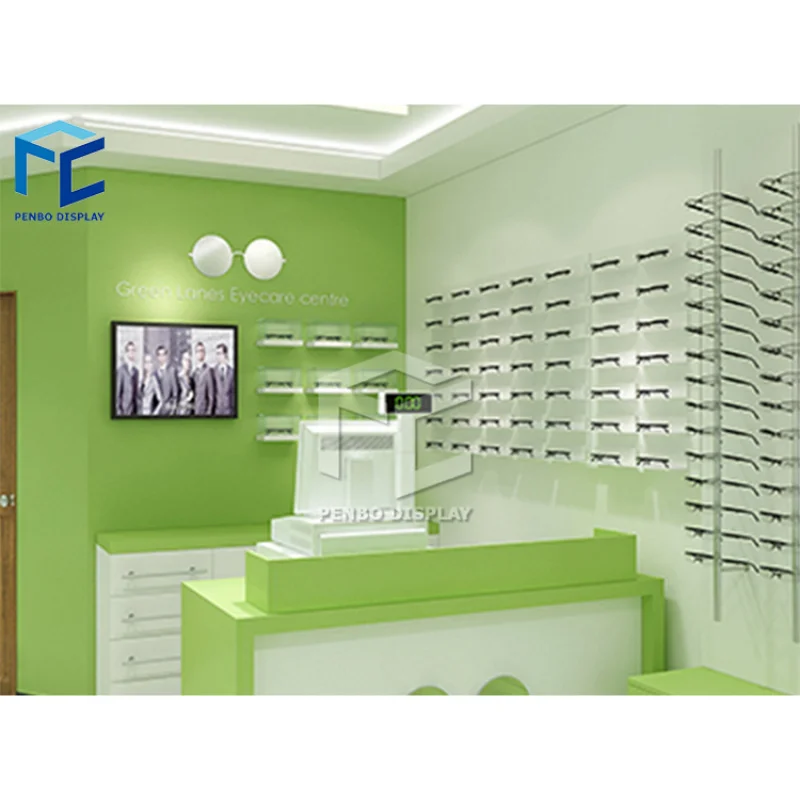 

2025customized.Newest Customized Eyewear Optical Store Display Furniture Designs Decorative Glasses Shops