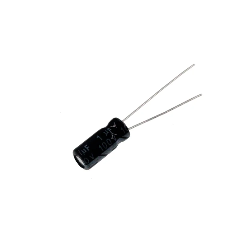 50pcs 1uF 100V 1MFD 100WV Aluminum Electrolytic Capacitor 5*11mm Radial 1mf100v 1uf100v 100v1mf 100v1uf