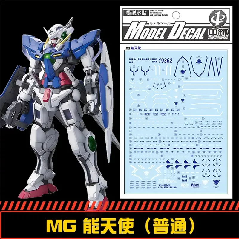 ZhongHuan High-Precision Waterslide Decals for MG 1/100 GN-001 Exia Resin Paper DIY Accessories