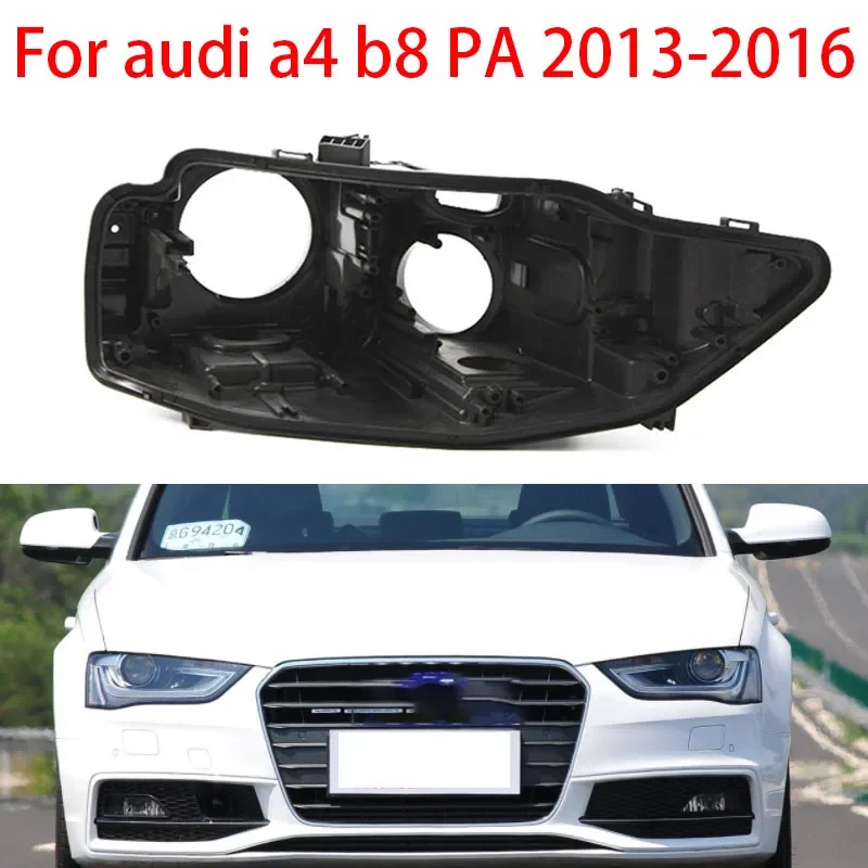 

For Audi A4L B8 PA 2013 2014 2015 2016 Headlight Housing A4 B8 HID Xenon Light Box Lamp Housing Plastic Headlight Shell Base