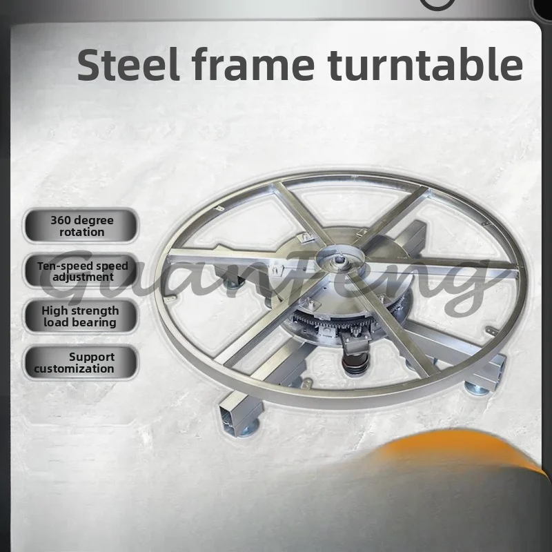 Electric Remote Control Stage Turntable Industrial Display Speed Adjustable Steel Frame Rotating Base Display Stand