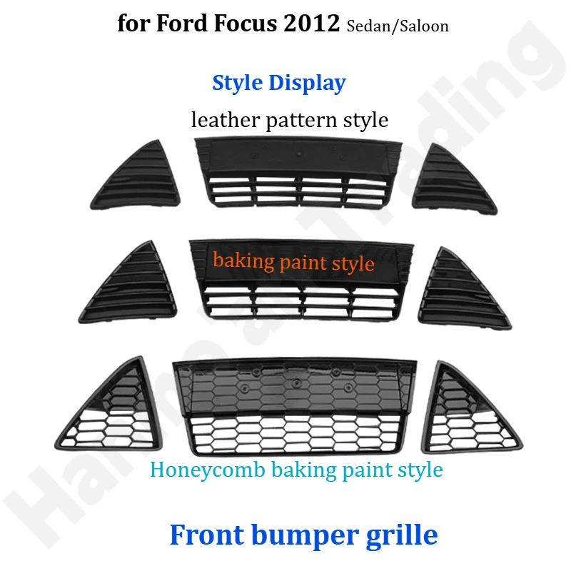 

Для Ford Focus Sedan/Saloon 2012: треугольная панель воздуховода переднего бампера / треугольная панель переднего бампера / решетка переднего бампера