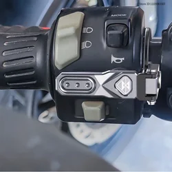 Cubierta de botón de interruptor de motocicleta, accesorios de soporte de botón de extensión de carcasa de bocina para Yamaha MT03 CFMOTO 250SR Papio XO-1