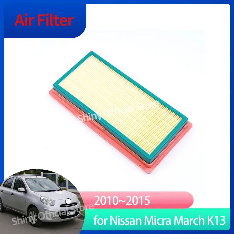 Air Filter For Nissan Micra March K13 MK4 2010 2011 2012 2013 2014 2015 16546-ED500 Intake Engine Auto Gadgets Tools Accessories