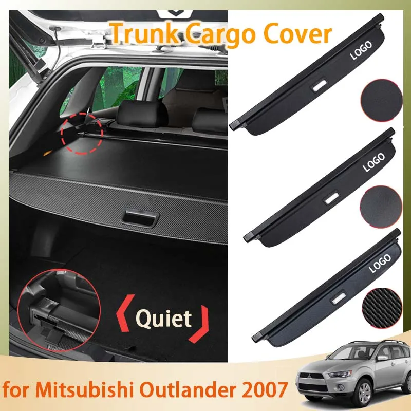 

Rear Trunk Cargo Cover for Mitsubishi Outlander 2007~2013 2 Accessories Curtain Mat Rack Curtain Retractable Shield Waterproof