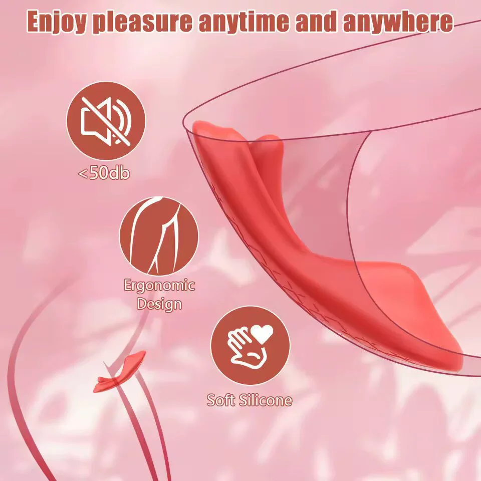 Vibromasseur portable avec application télécommande, Mini vibrateurs en forme de langue, culotte, stimulateur clitoridien papillon, jouets sexuels pour femmes