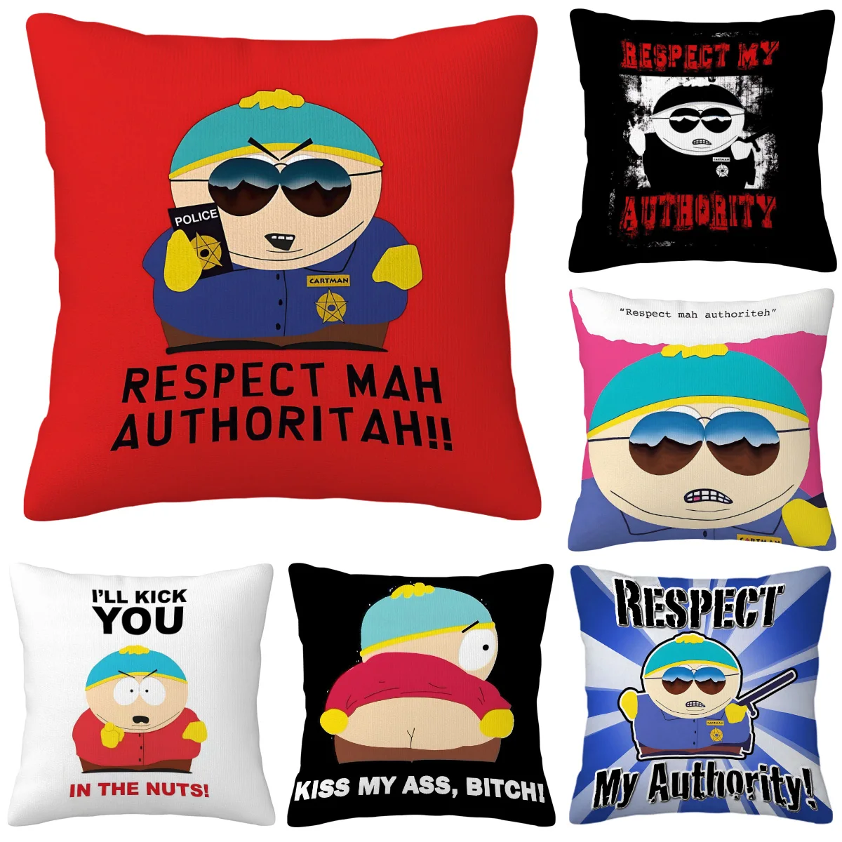 احترام سلطتي وسادة تغطي الوسائد الزخرفية وسائد النوم غطاء الوسادة الفاخرة 50x50 غرفة المعيشة الديكور أنيمي