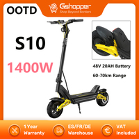 OOTD S10 1400W Electric Scooter 48V 20AH Battery Foldable Kick Scooter 10 inch Tires E-Scooter 25km/h 60-70km Range Disc Brake