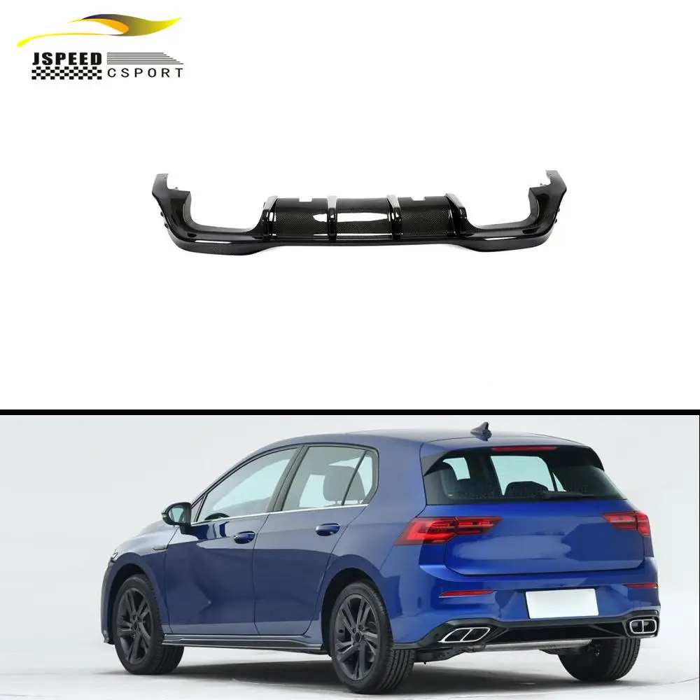 

Suitable for Carbon fiber rear diffuser Suitable for the Volkswagen MK8 Golf R 2021-2022