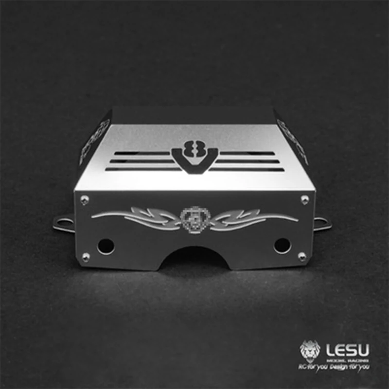 

Металлическая крышка коробки передач LESU 1/14, украшение, подходит для модернизации трактора Tamiya, аксессуары для модификации или аксессуары «сделай сам»