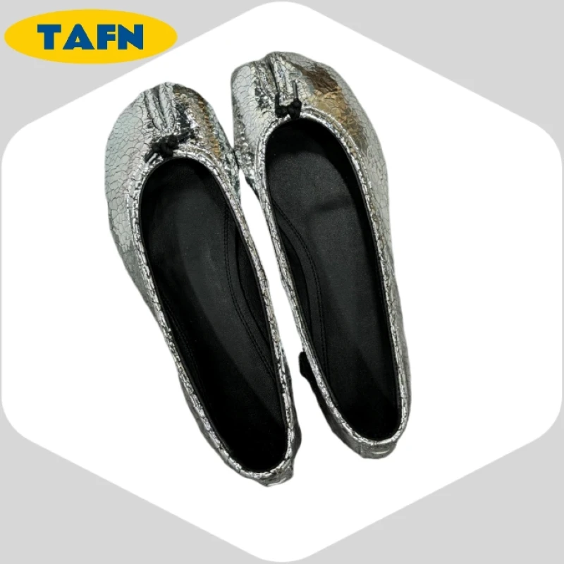 Handmade Shoes Ballet Women's Shoes Tabi Shoes New Advanced Texture Nice High-End Temperament Fashion Special-Interest AD1821