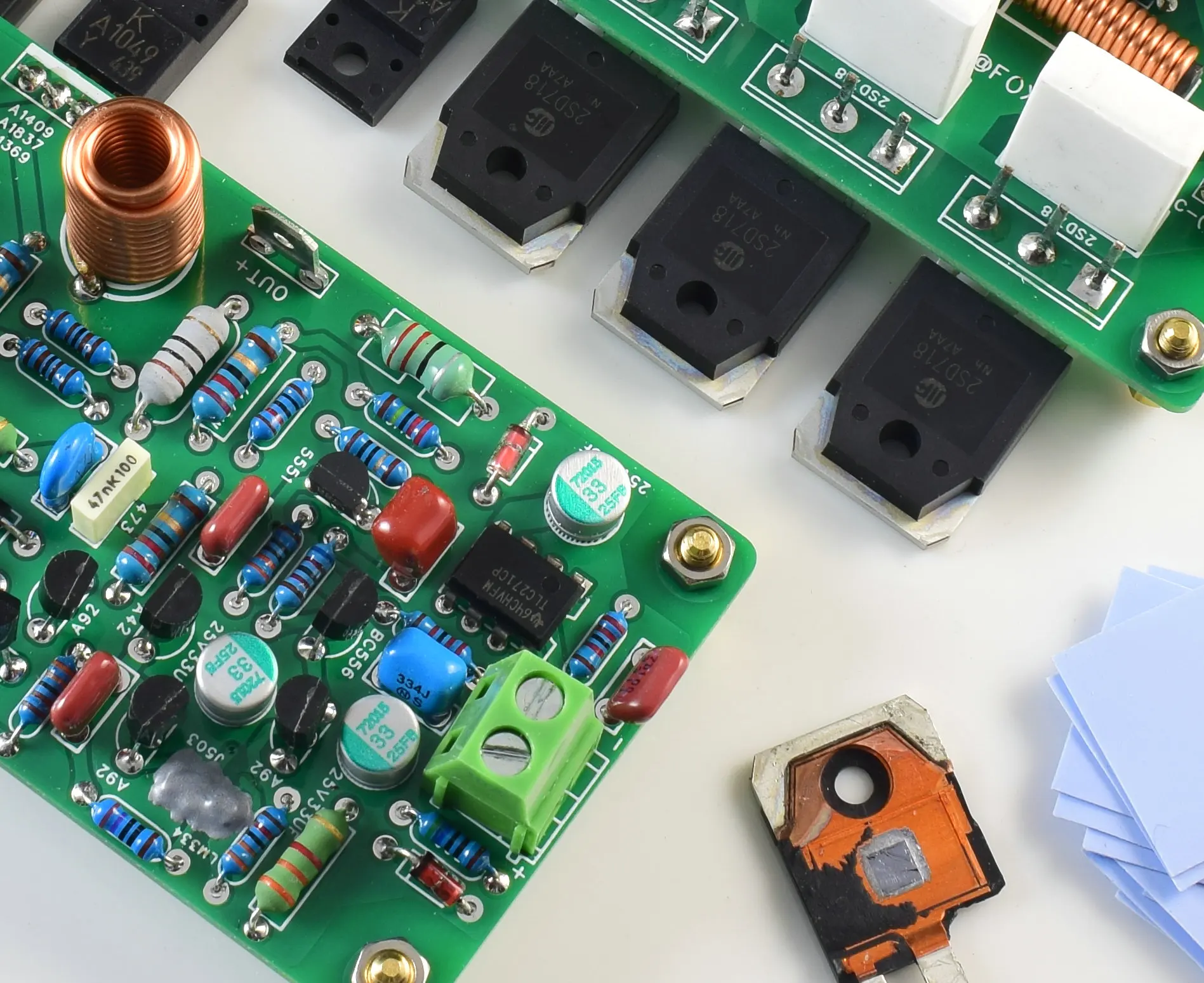 Ljm刻まれた英国のクラシックアンプquad707ポストステージパワーアンプ707パワーチューブ2sd718