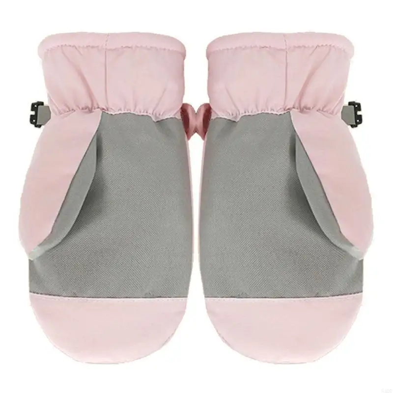 54DF Kids Gloves Anti-skid Winter Snow Mittens Waterproof Windproof Thermal Gloves