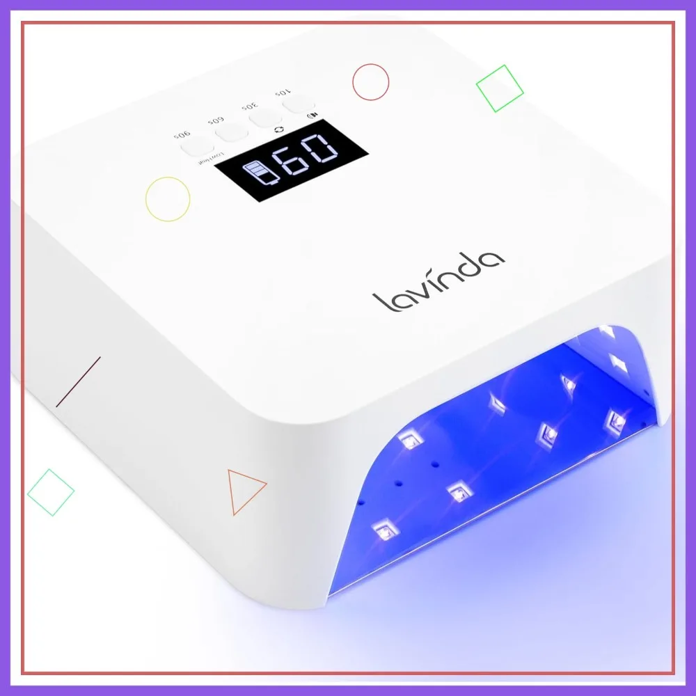 Professional UV LED Nail Lamp 36 LEDs Fast Curing Type-C Rechargeable Cordless for Home Salon