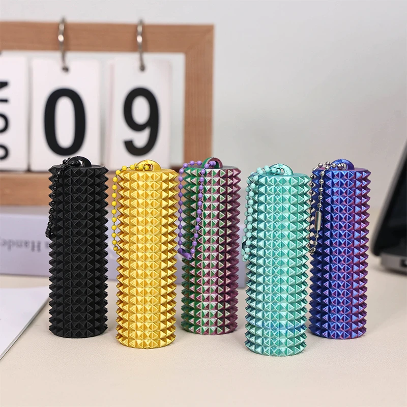 3D Gedrukt Hand Massage Roller Speelgoed Zintuiglijke Fidget Sleutelhanger Spiky Getextureerde Pijn Stim Speelgoed voor Angst Relief Stress Geschenken
