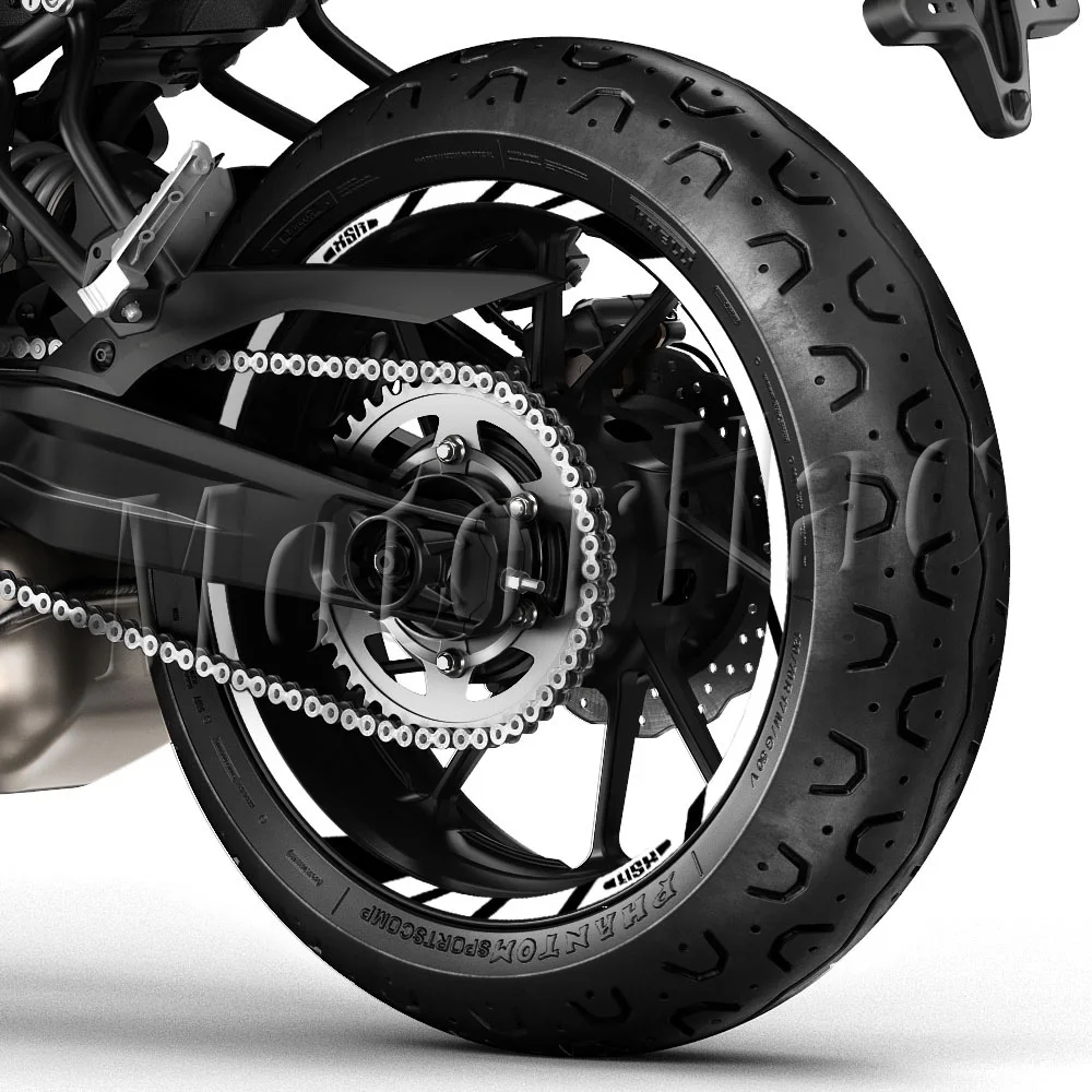 Motorrad-Radaufkleber Reflektierender Felgenaufkleber Nabenstreifenband Zubehör Wasserdicht Für XSR 125 155 700 XSR900 XSR700 – Detail 5