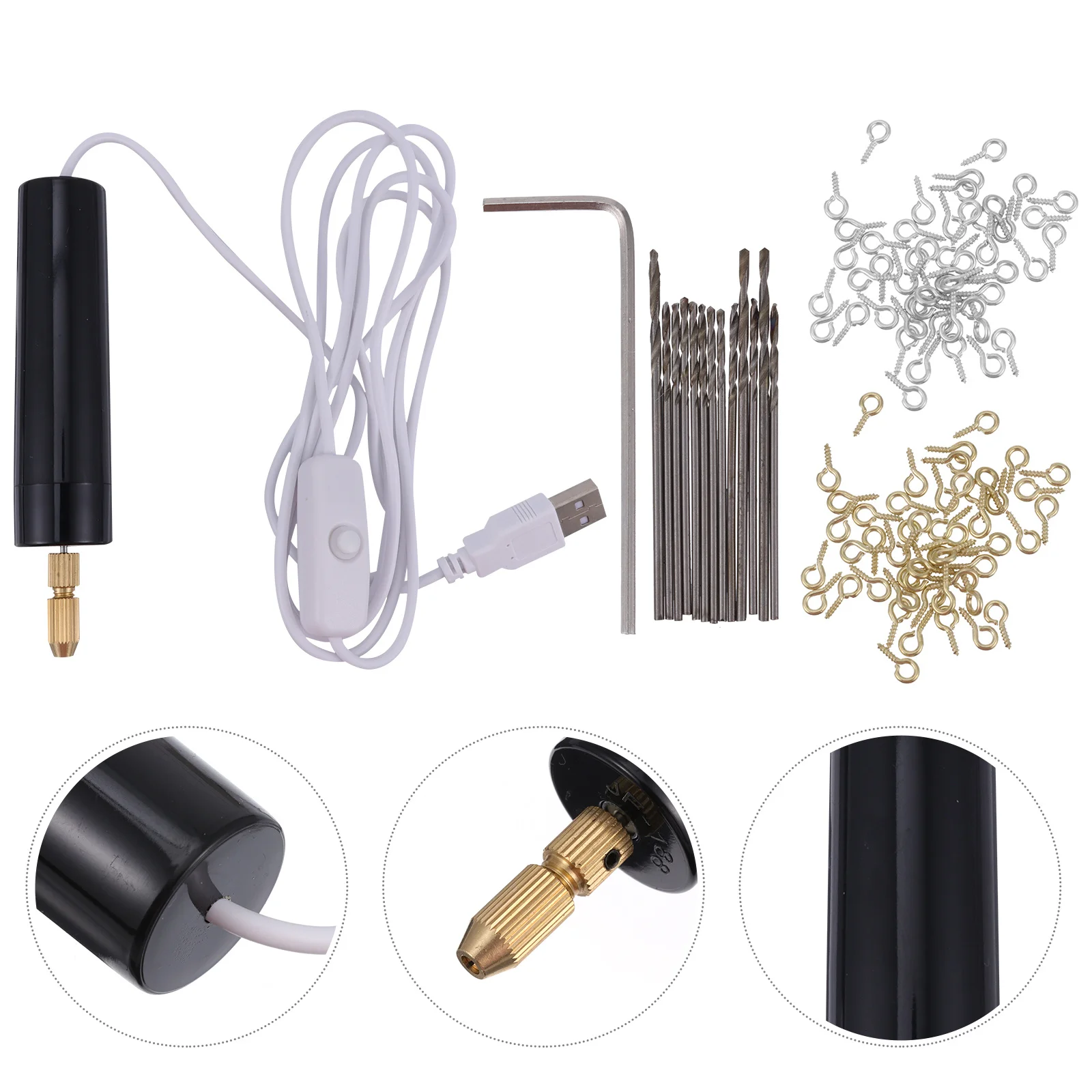 

115 pcs Mini Electric Drill Cordless Rotary Tool Usb Charging Wireless Electric Drills For Woodworking Engraving Pen Polishing