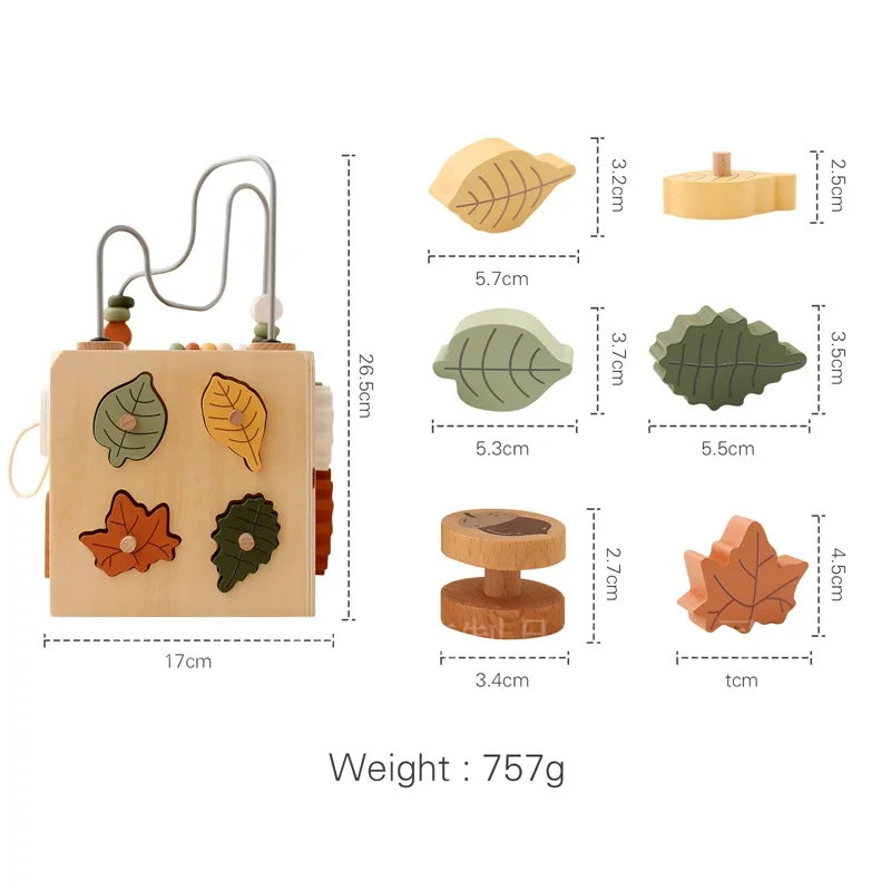 Giocattolo per bambini Puzzle in legno Casa delle bambole occupata Scatola del tesoro Educazione Montessori Giochi da tavolo occupati Matematica Giocattolo sensoriale Giocattoli interattivi