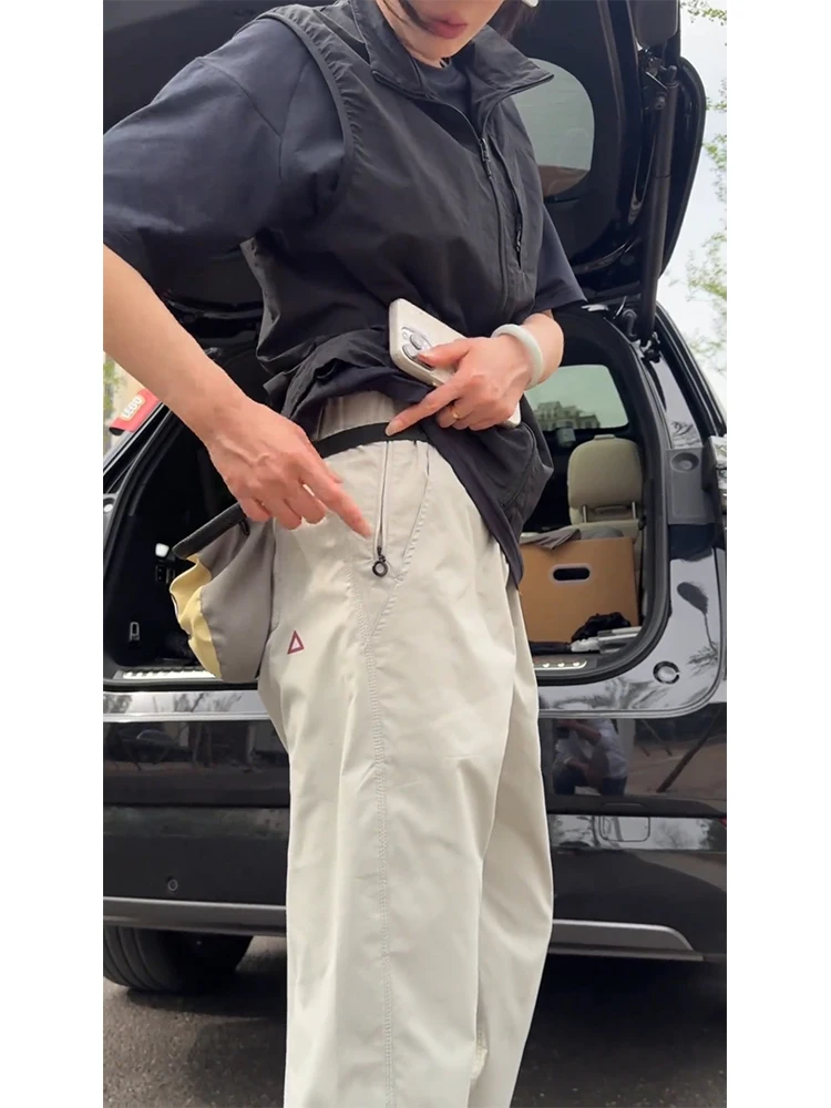 Qui Dry Militare een Nylon Casual Outdoor Soft ell Estate da uomo American Sle Pantaloni lunghi funzionali Cerniera a gamba dritta