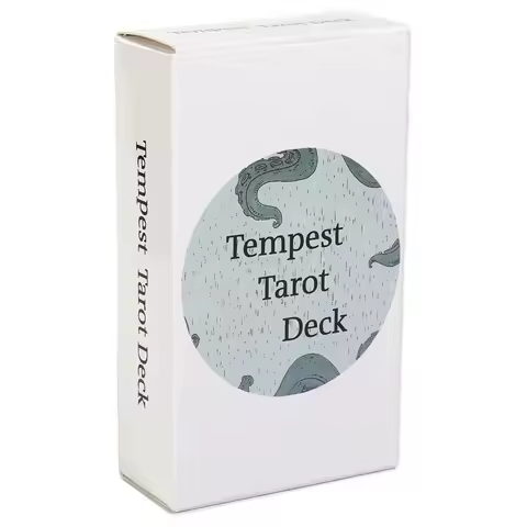Tempest Tarot Deck Tarot Cards Divination Deck English Oracle Cards Board Playing INK Table Game For Party Board Game Tarot Card