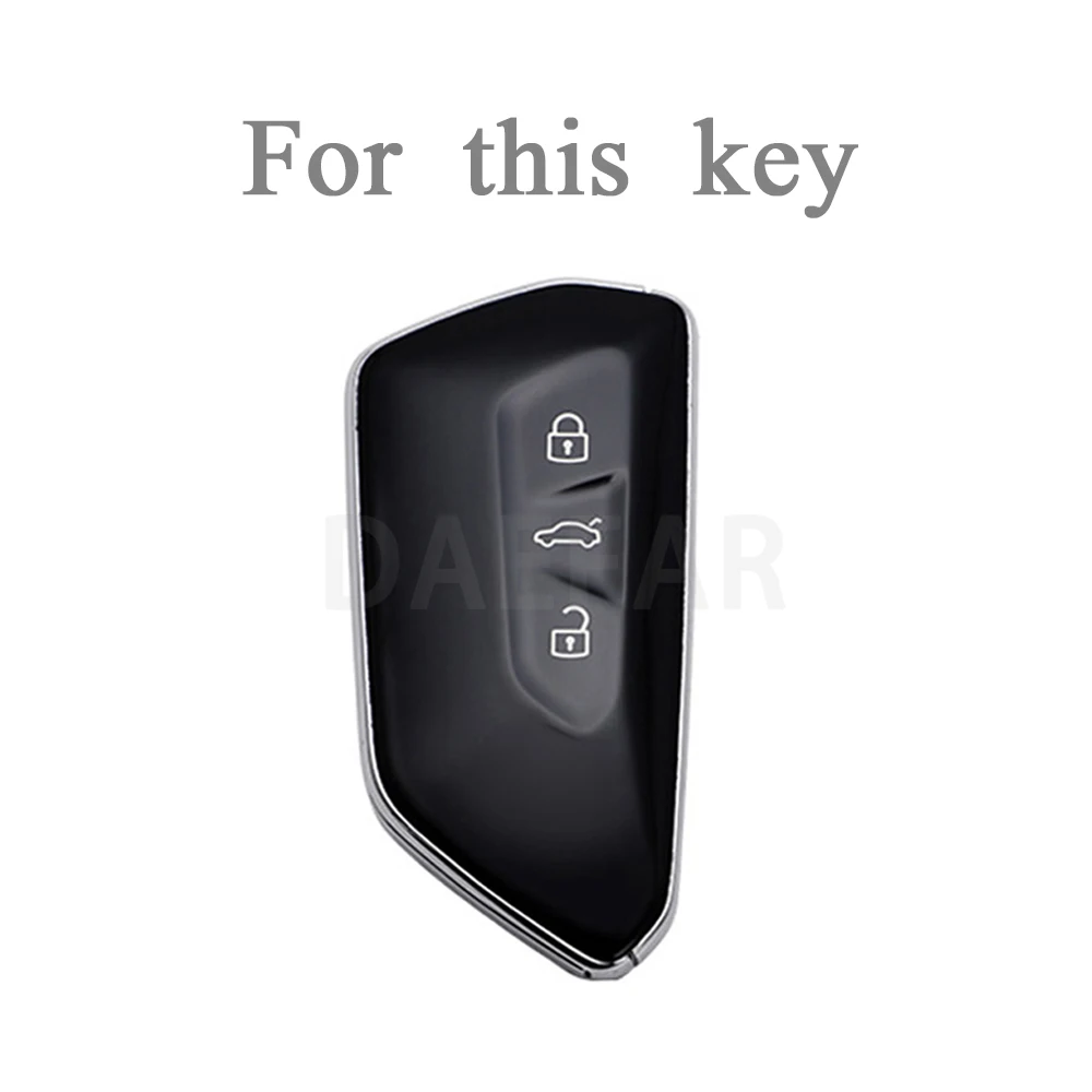 TPU Car Key Case Cover for VW Volkswagen Golf 8 MK8 ID.3 ID.4 Cupra Skoda Octavia A8 SEAT Leon MK4 2020 2021 Formentor Tarraco