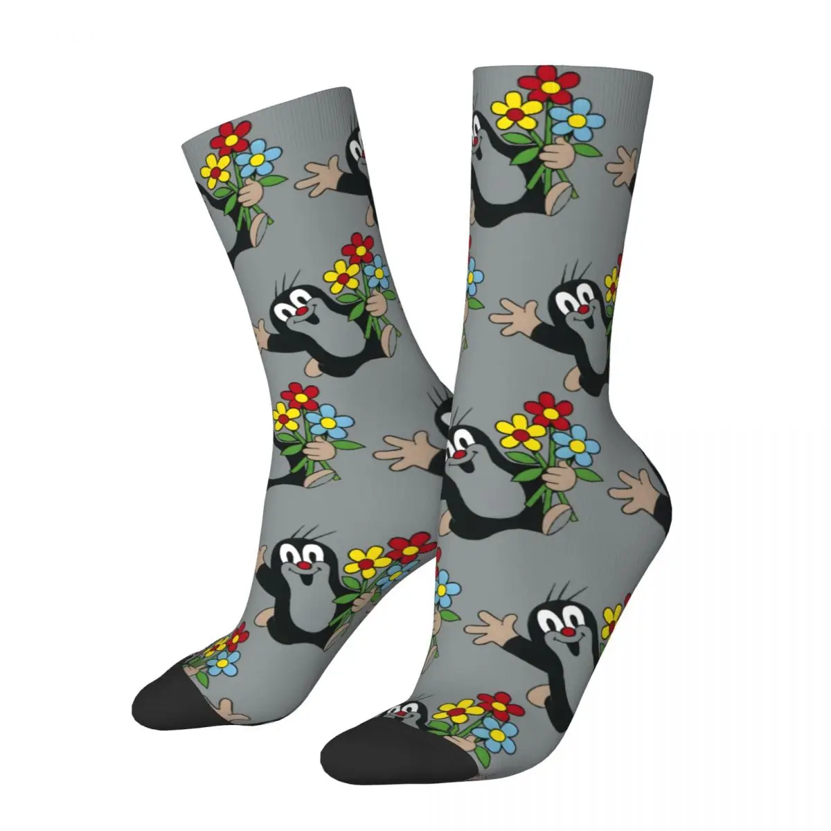 The Little Mole Socks Shopping 3D Print Boy Girls Mid-calf Sock