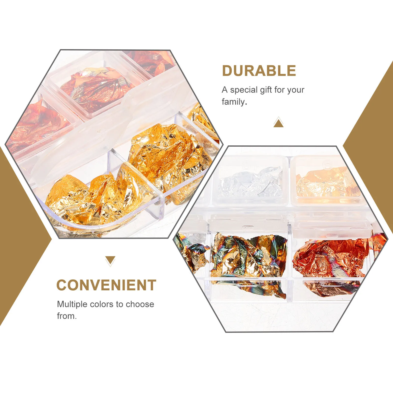 

1Set Epoxy Craft Filler Metallic Tinfoil Decoration Foil Flakes Multi Color Handmade Filler for Resin Art Crafting