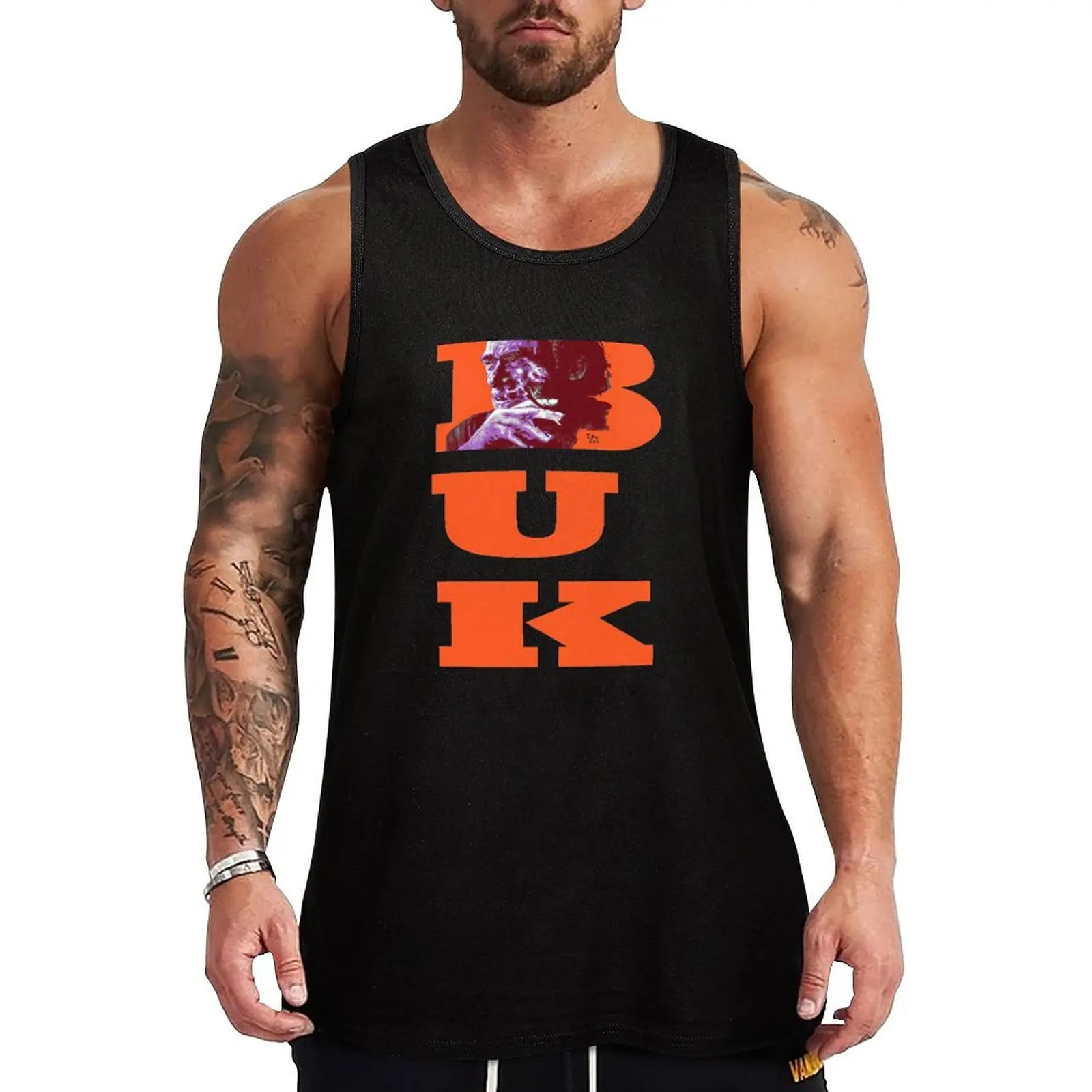 

Charles Bukowski - PopART Tank Top gym training accessories muscle t-shirt