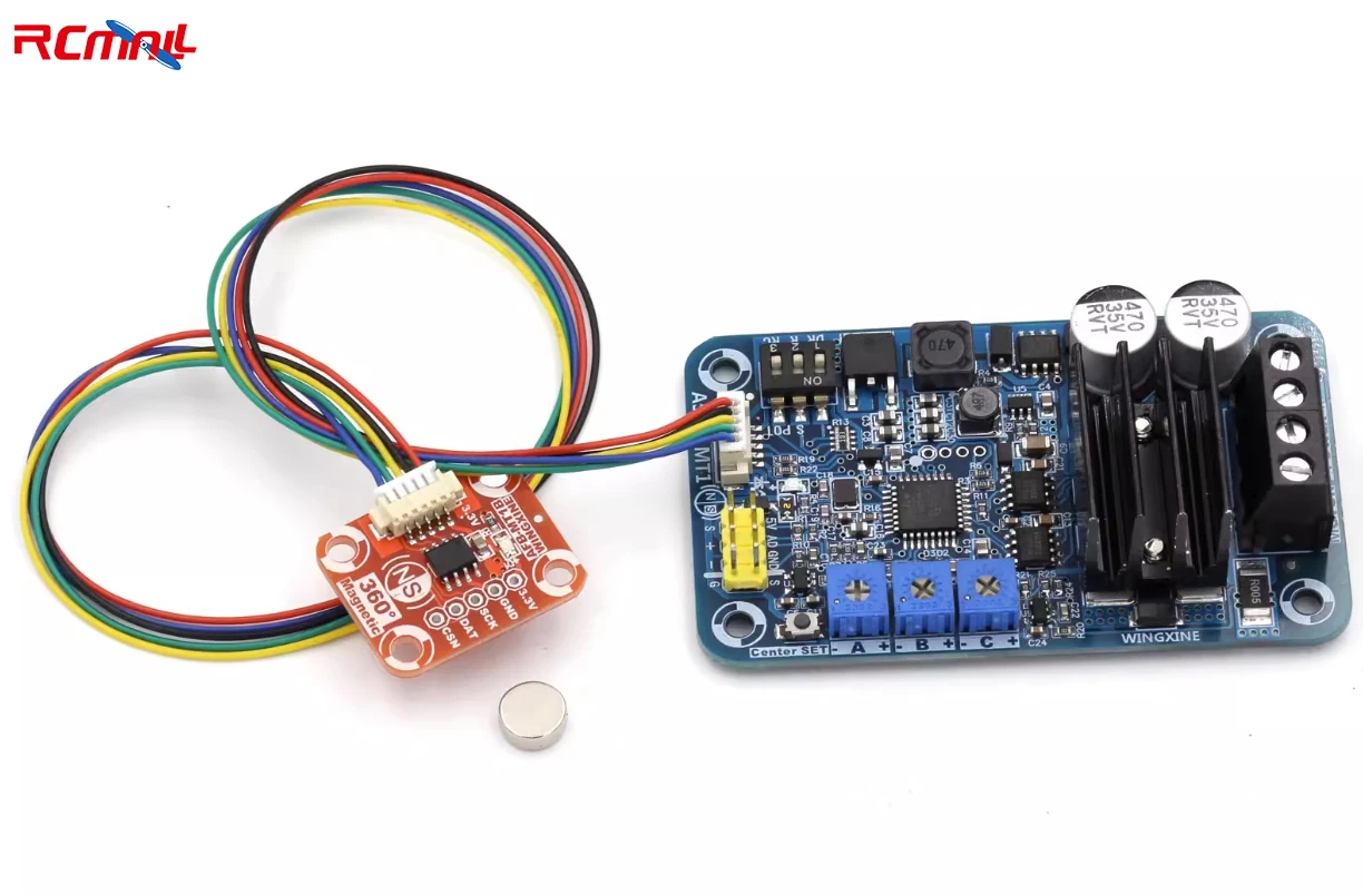 ASMF-MT1 Magnetic Coding 1 Channel High-torque 500Nm Servo Controller + AFB-MT1B-15Bit-32768-bit Encoder Angle Feedback Sensor