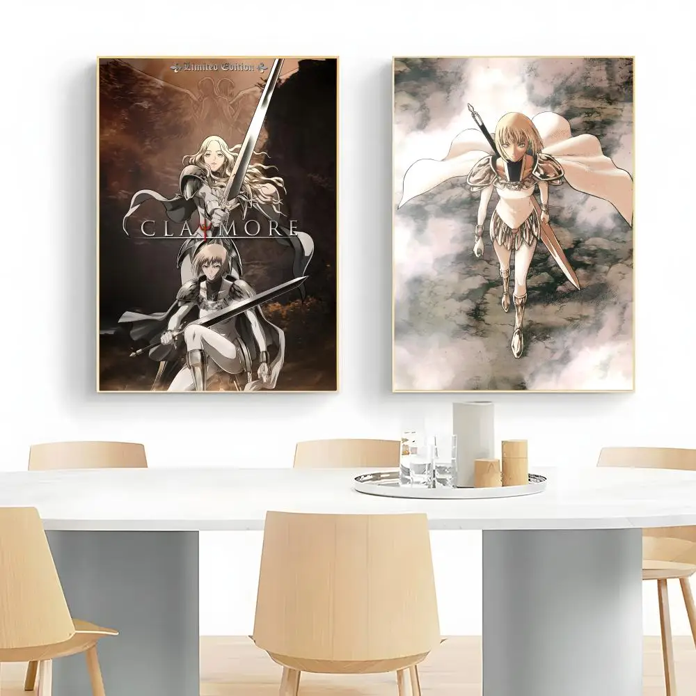 grim anime Claymore Poster Wall Art Print Decorative Mural Home Decor Gift Unframed