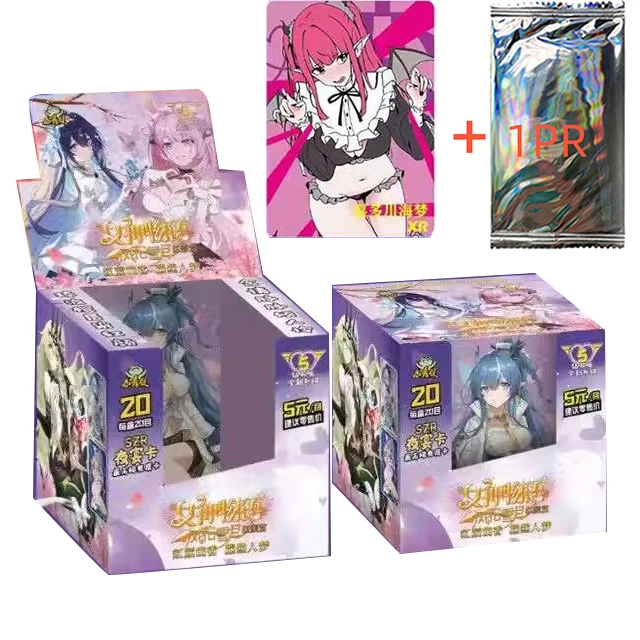 New Goddess Story Collection PR Cards Booster Box Anime Tcg Game Girl Party Swimsuit Bikini Feast Child Kids Christmas Toys Gift