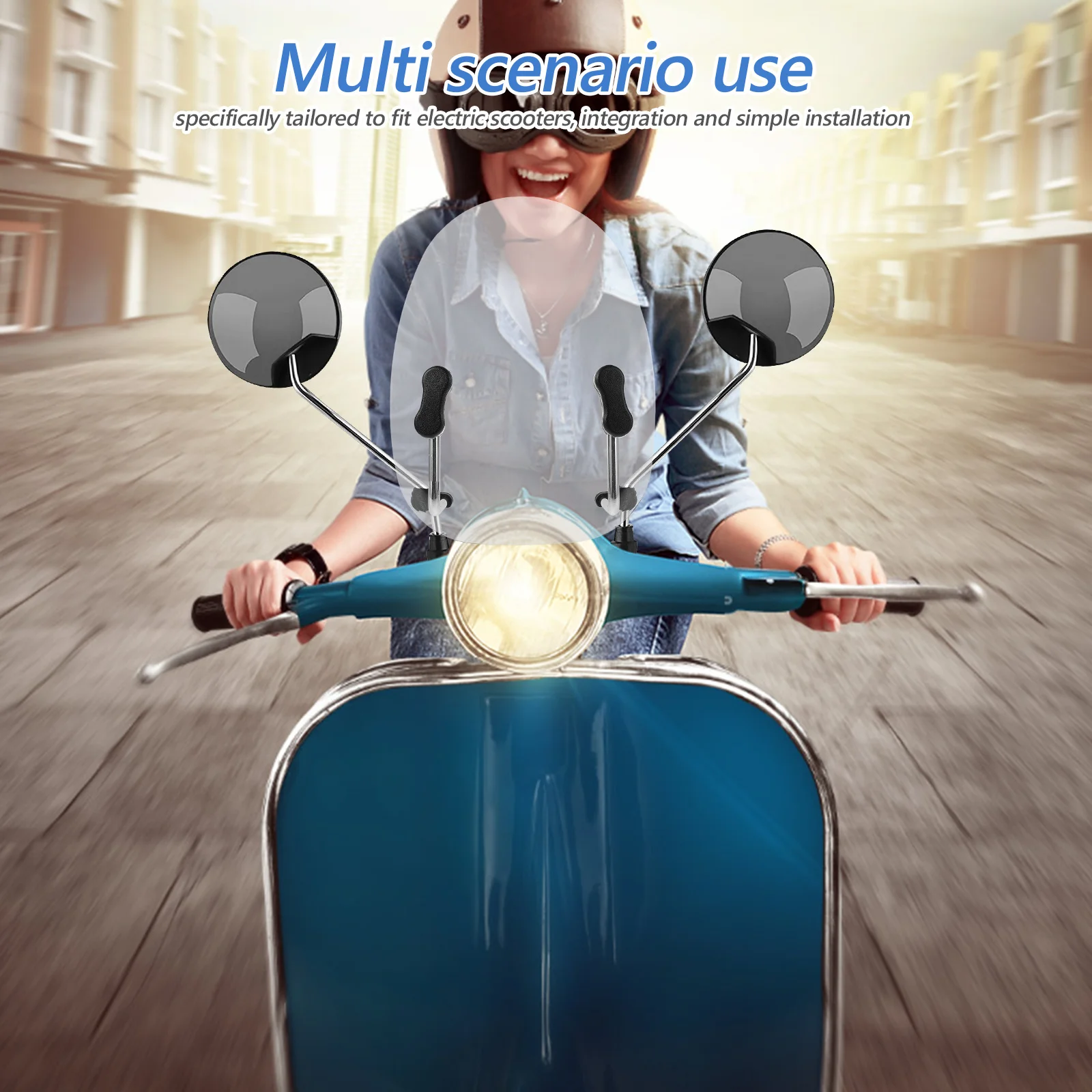 Transparent Scooter Windshield Front Wind Protection For Electric Motorbike Durable Wind Deflector Enhanced Visibility Riding