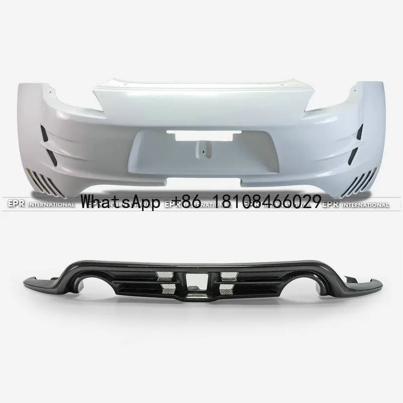 

For 09-19 Nissan 370Z Fairlady Z34 VRSA2 Style Rear Bumper Car bumper