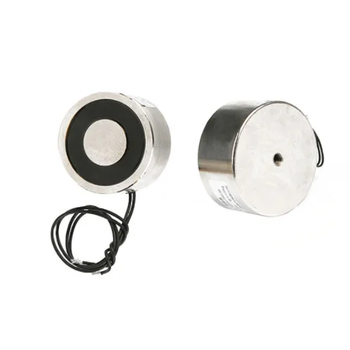 Lève-électro-aimant rond DC 12V/ 24V/220V, petit élévateur magnétique, Mini électro-aimant de maintien, 100kg, 200kg, 300kg