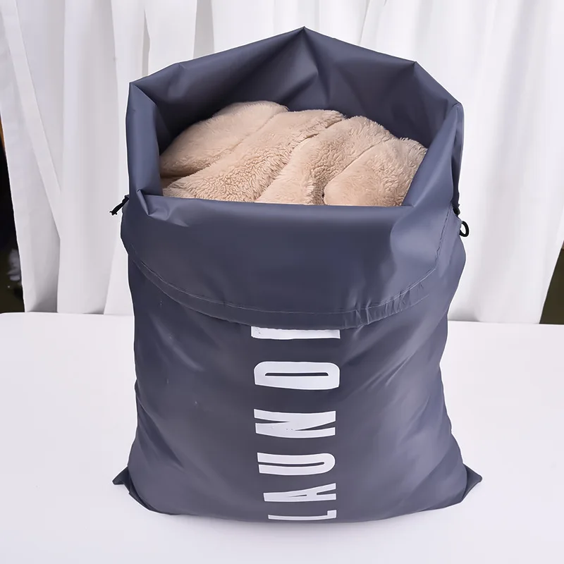 Down Coat Storage Bag Laundry Bag Storage Organizer Compression Bag Drawstring Closure Travel Soft Nylon Shoe Bag