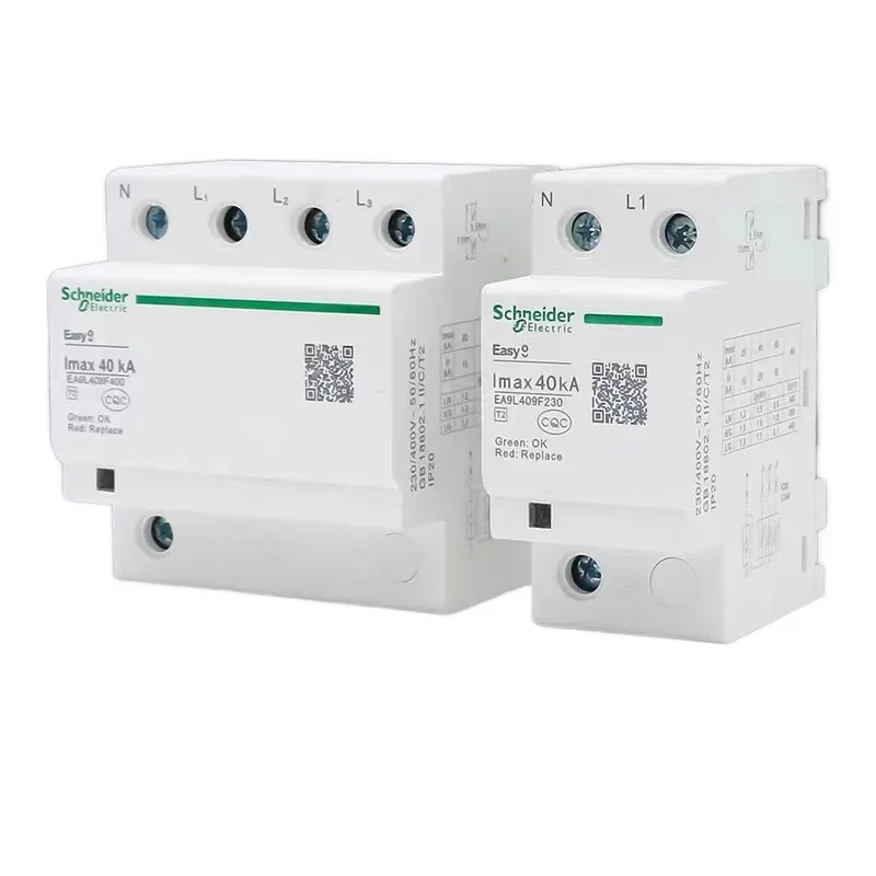 Schneider Überspannungsschutz EA9L Serie EA9L408F400 20KA 40KA 65KA 2P 4P Blitzableiter Überspannungsschutzgerät SPD Neu