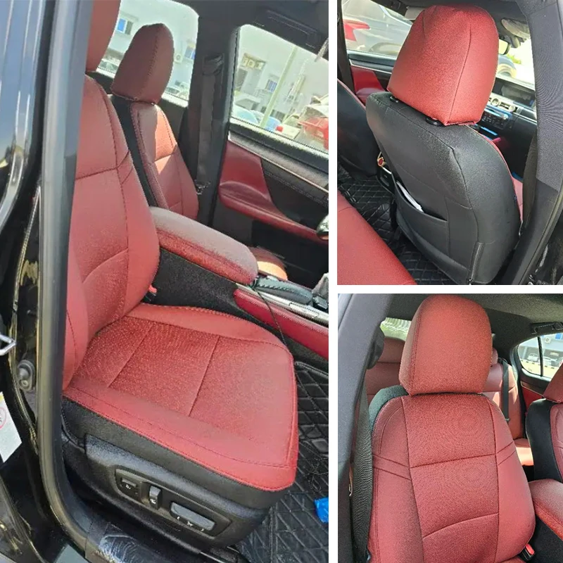 Custom Fit Accessories Car Seat Covers For 5 Seats Full Set Top Quality Leather Specific for Lexus RX300 RX350 RX450 EX UX NX CT