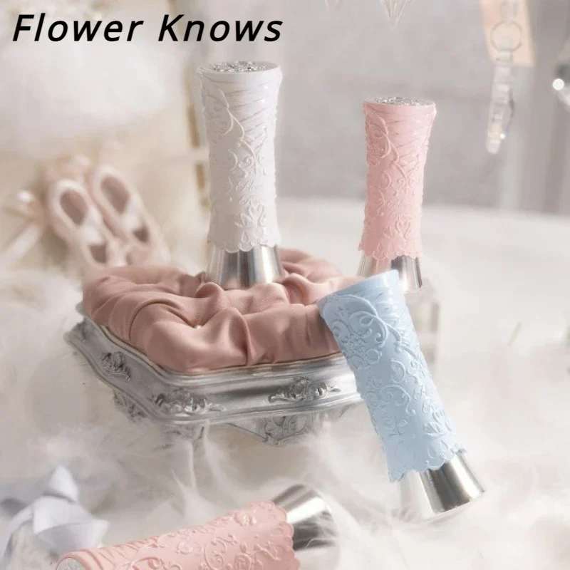 Flower Knows Swan Ballet Series Mirror Jelly Shine Lipstick Pink Non-stick cup Crystal Moisturizer Lip Gloss Makeup