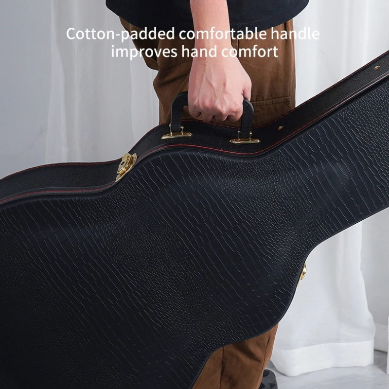 40-43 Inch Acoustic Guitar Case Thickened Waterproof Guitar Box Professional Handheld Storage Case Musical Instrument Backpack
