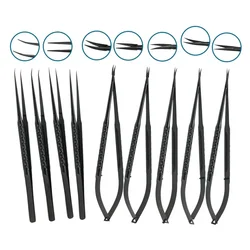 Ophthalmic Micro Scissors Forceps Crescent Type Scisssors Straight Curved Scissors Stainless Ophthalmic Instrument Autoclavable