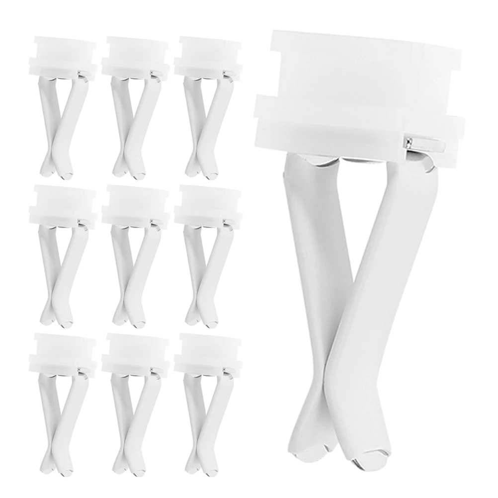 

10pcs Car Air Clips Freshener Accessories Auto Vent Clip Car Outlet Perfume Holder White Durable Metal Design Easy Installation