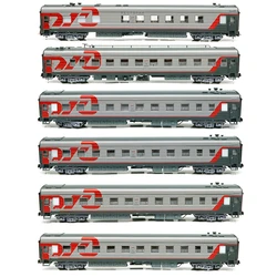 HO 1/87 Train Model Russian International Train RZD Sleeping Car Dining Car Crew Compartment Six Excerpts