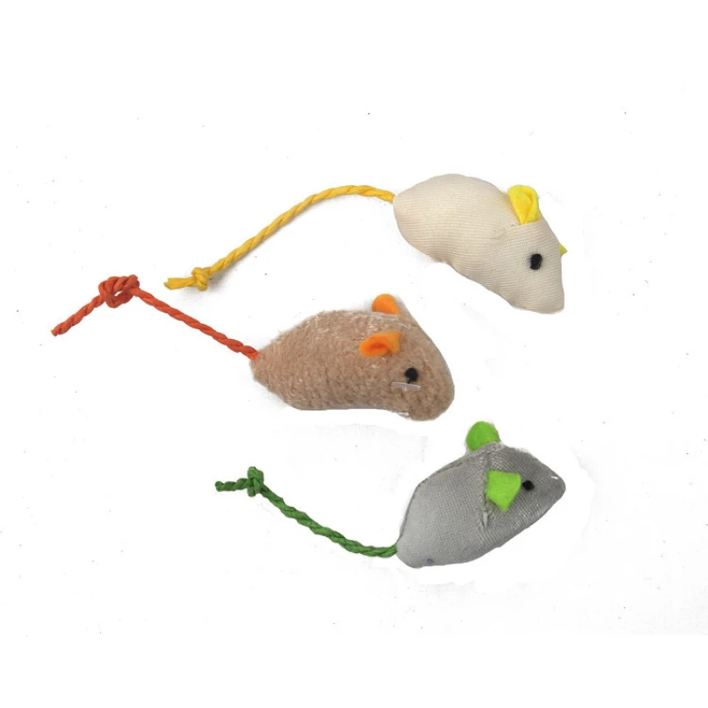 Plush Simulation Mouse Plush Cat Mint Mouse Scratch-resistant Bite-resistant Molar Tease Cat Interactive Factory Spot