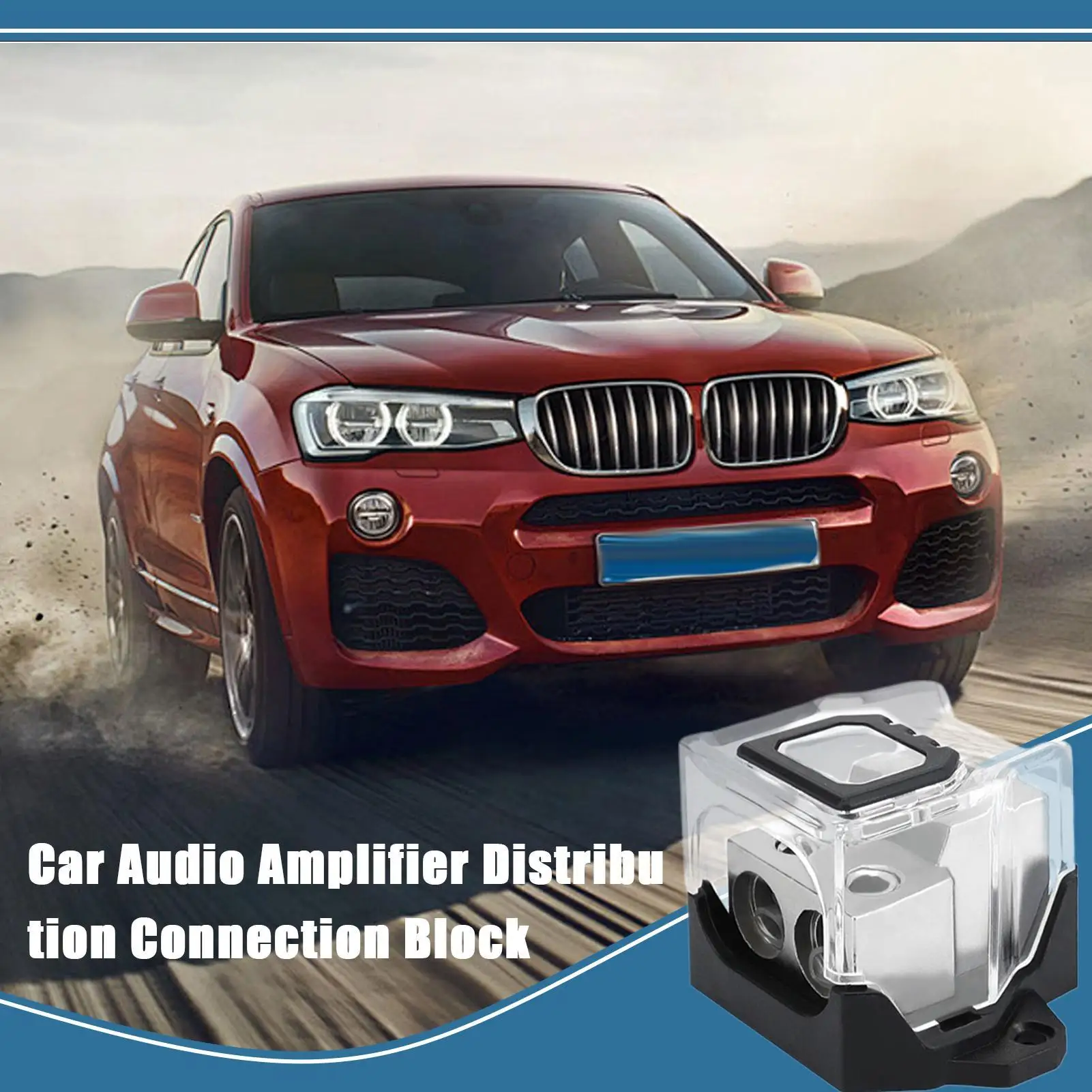 12V Distribution Block 12V Distribution Connecting Blocks W/Wrench Car Stereo Amplifier Battery Terminals & Ends Ground Circuit