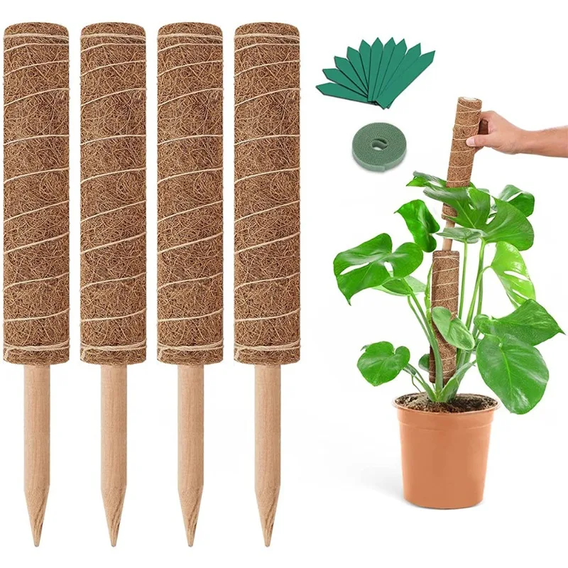 【セール中】伸縮自在で変形可能なヤシの木の棒 植物のつる性植物用の棒 庭園用のヤシの木の棒 植物アクセサリー