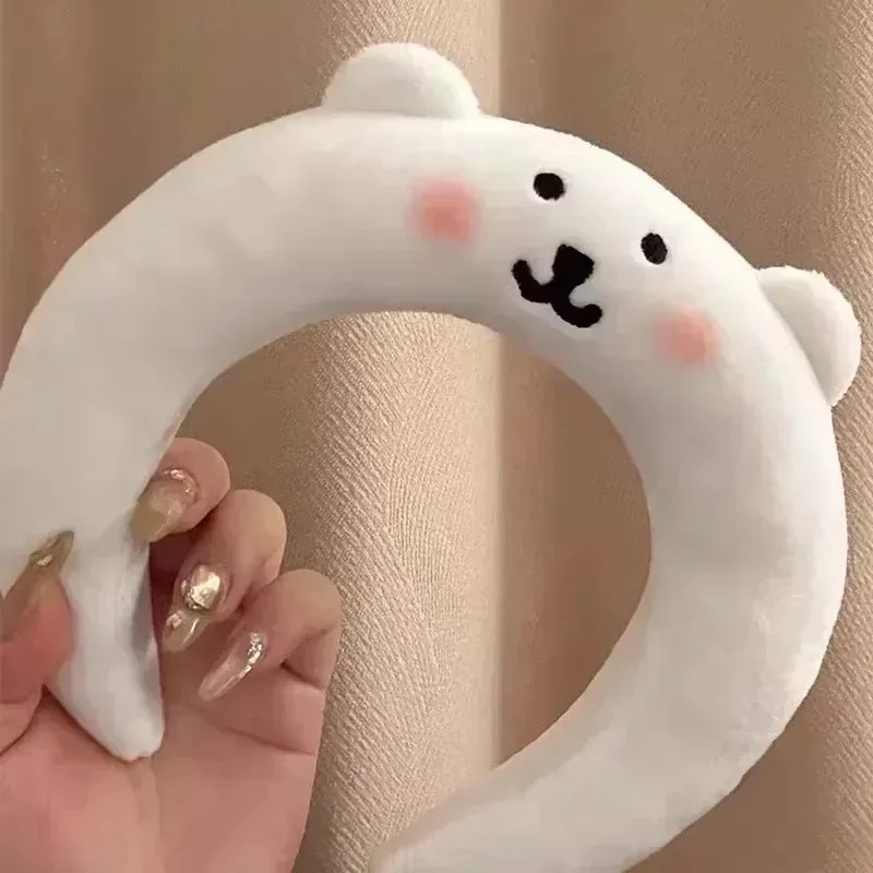 Bear Headband Cartoon Little Eight Face Wash Hair Accessories Cartoon Plush Sponge Cute Three Dimensional Headdress