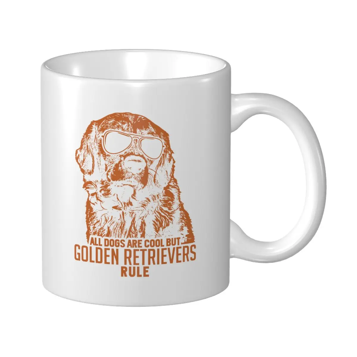 Mark Cup Mug ALL Dogs Are Cool But Retrieving Golden Retriever Dog Is Rule Coffee Mugs Tea Milk Water Travel Mugs Office Home
