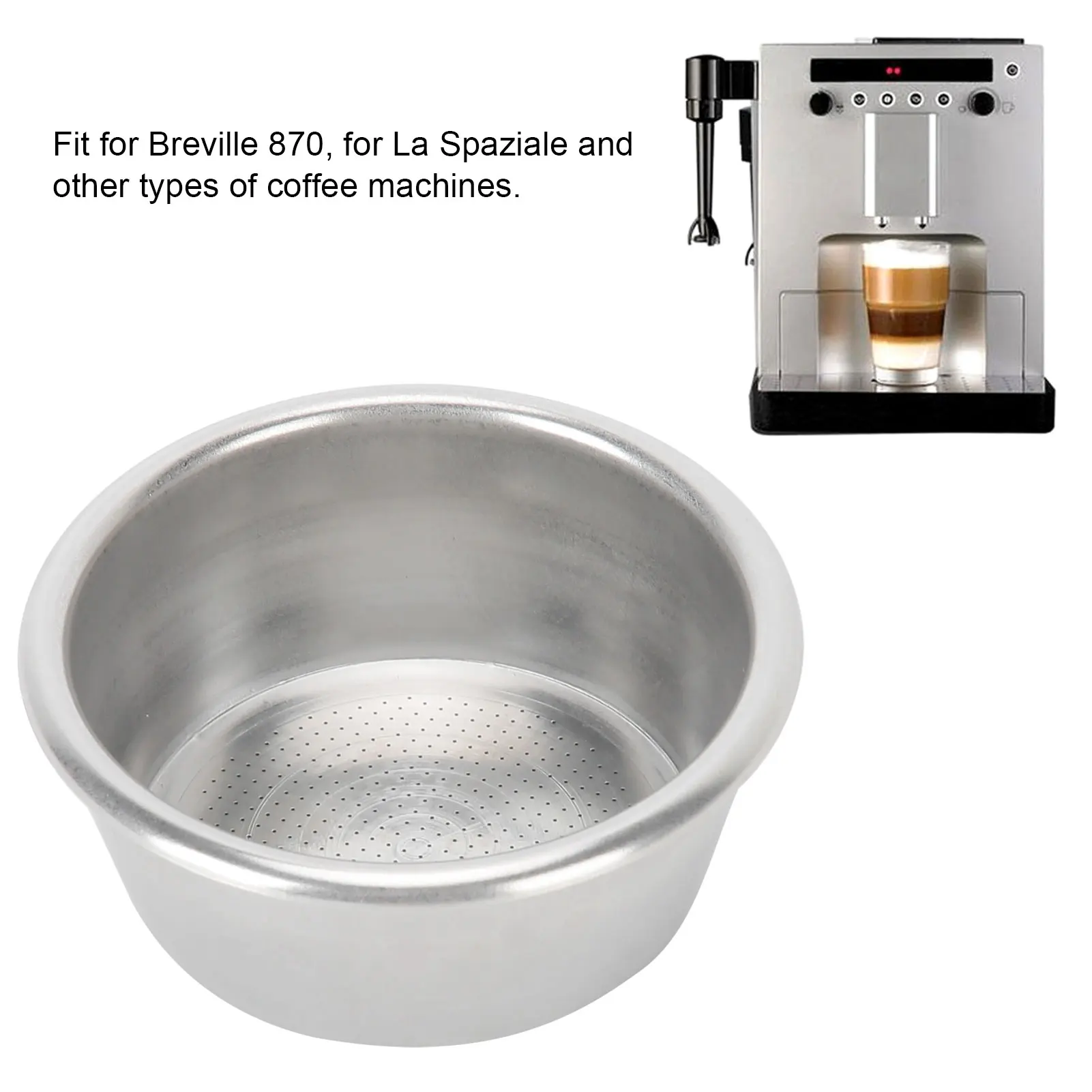 53mm Stainless Steel Coffee Filter Basket Espresso Machine Dripper Portafilter Coffee Maker Strainer Coffee Puck Screen