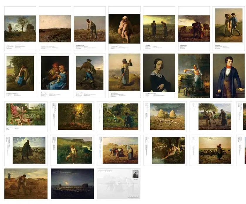 30 قطعة جان فرانكوي الدخن الفن اللوحة بطاقات INS نمط الزخرفية أتمنى بطاقة المعايدة ل الجدار ملصق DIY بها بنفسك هدية رسالة بطاقة بريدية