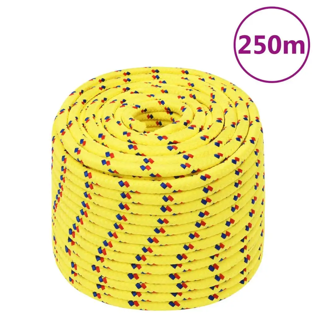 Boat Rope Yellow 14 mm 250 m Polypropylene